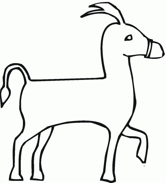Donkey 17 coloring page image