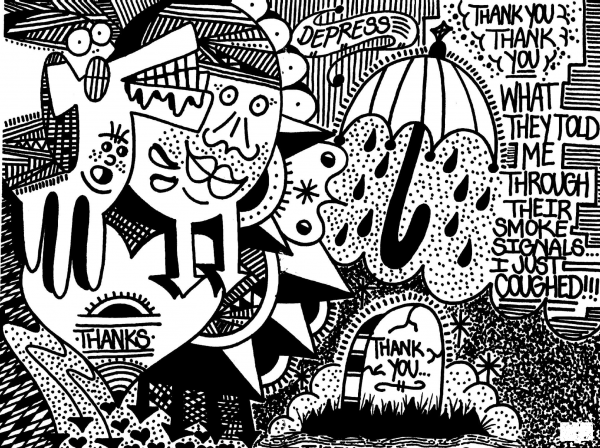 Doodle 7 coloring page image