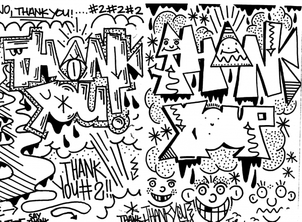 Doodle 8 coloring page image