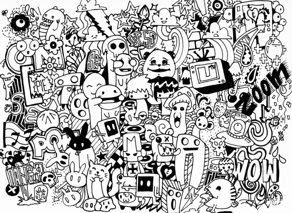 Doodle Collab coloring page image