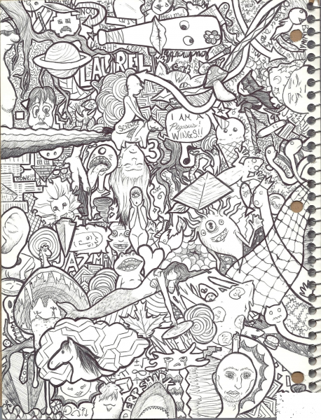 Doodle Collage 2 by Jazzy coloring page image