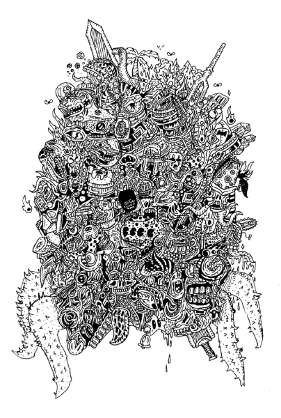 Doodling by Kris Man coloring page image