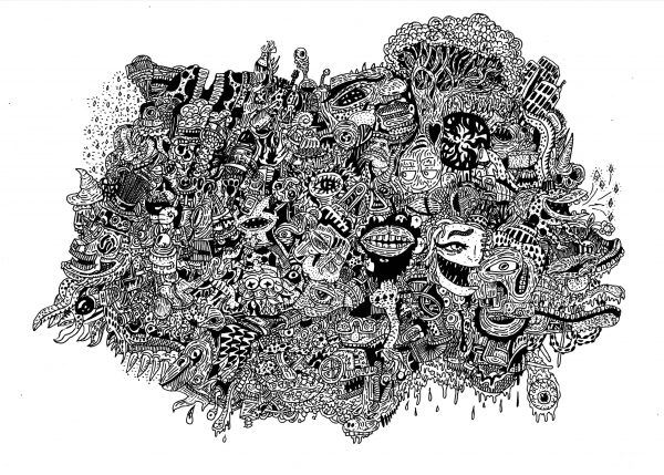 Doodling by Kris Man coloring page image