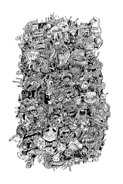 Doodling by Kris Man coloring page image