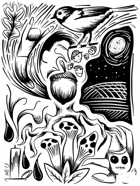 Doodling by Nick Lee coloring page image