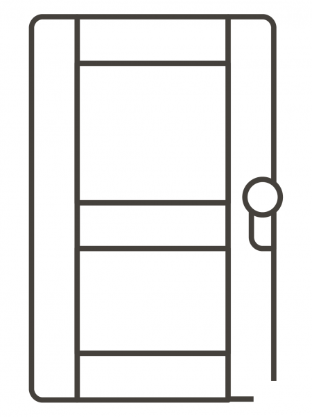 Door coloring page image