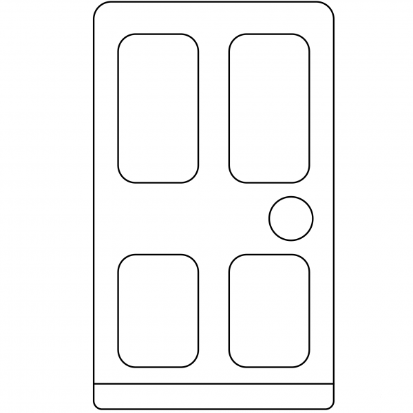 Door Emoji coloring page image