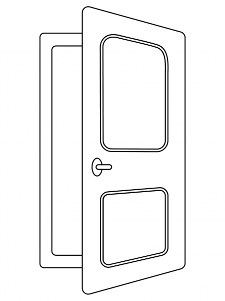 Doorway coloring page image