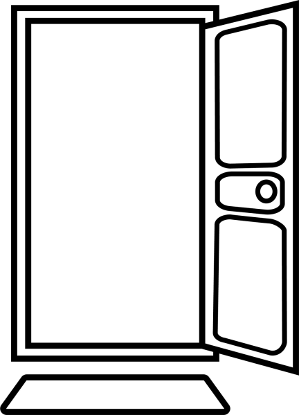 Doorway coloring page image