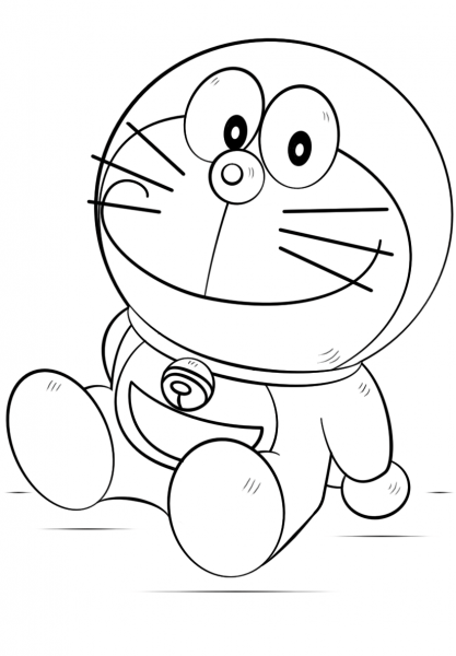 Doraemon coloring page image