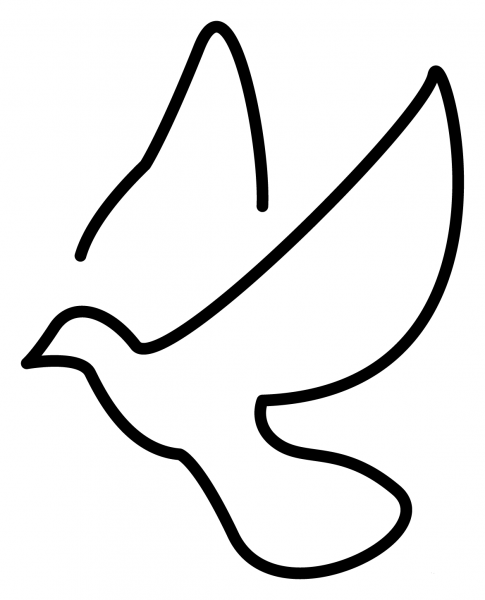 Dove Emoji coloring page image