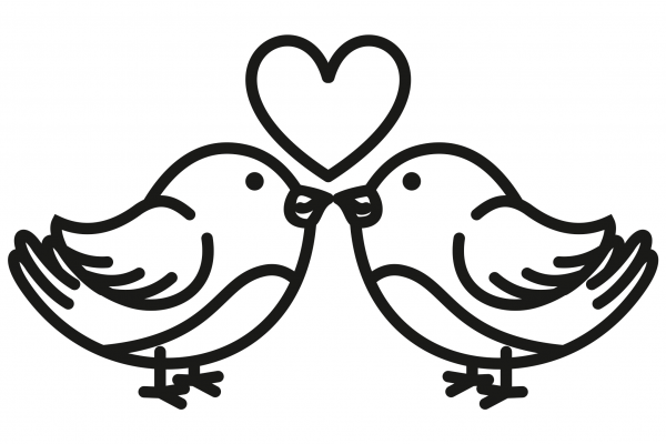 Doves coloring page image
