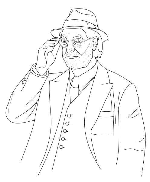 Dr. Abraham Erskine coloring page image