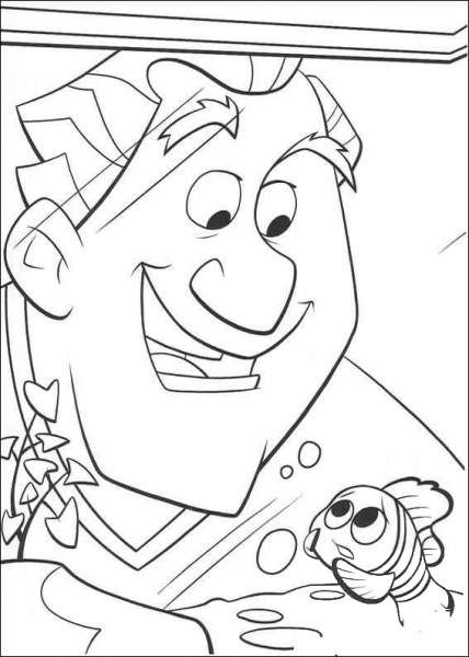 Dr. Philip Sherman And Nemo  coloring page image