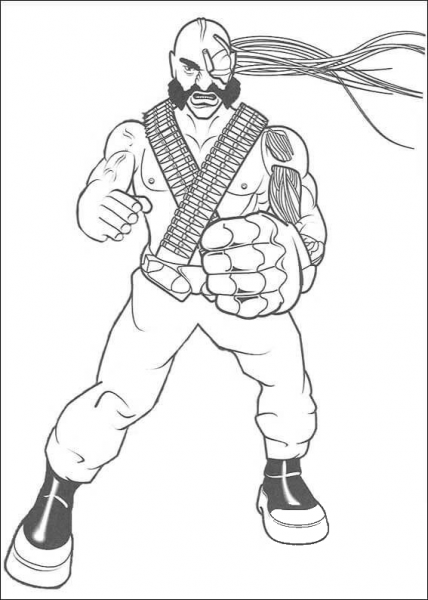 Dr. X coloring page image