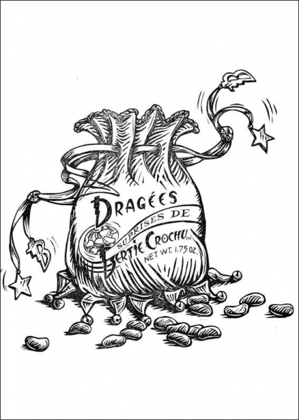 Dragees coloring page image