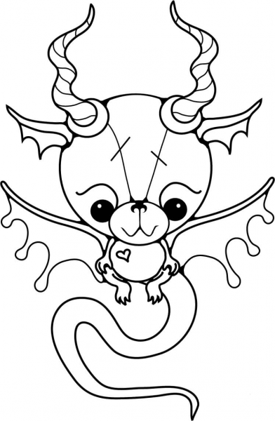 Dragon Baby coloring page image