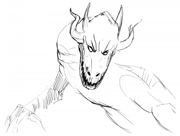 Dragon coloring page image