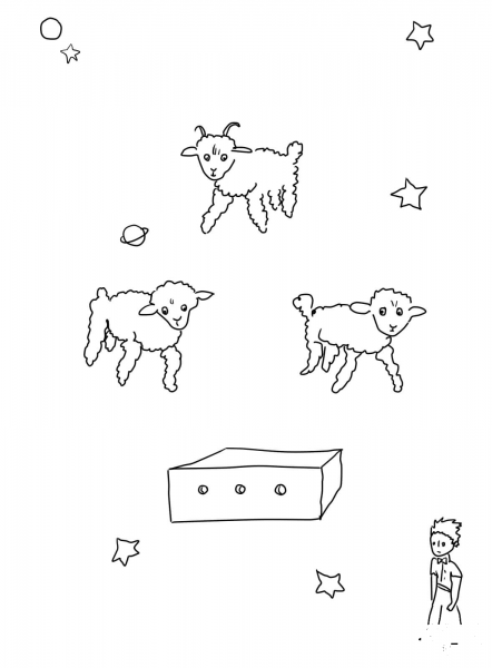 Draw me a Sheep coloring page image