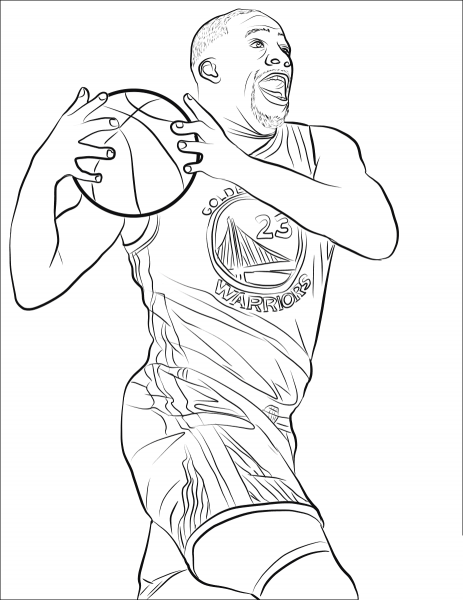 Draymond Green coloring page image