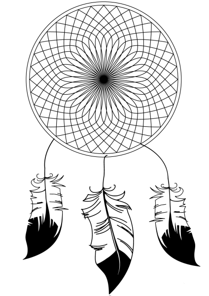 Dream Catcher coloring page image