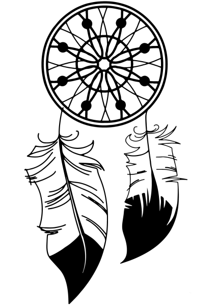 Dream Catcher coloring page image