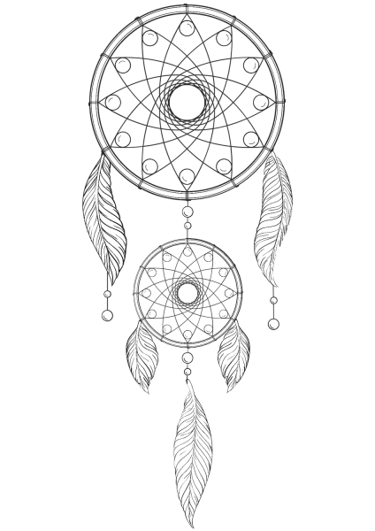 Dream Catcher coloring page image