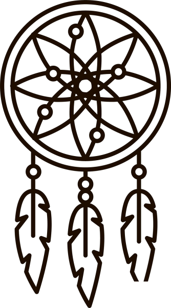 Dreamcatcher coloring page image