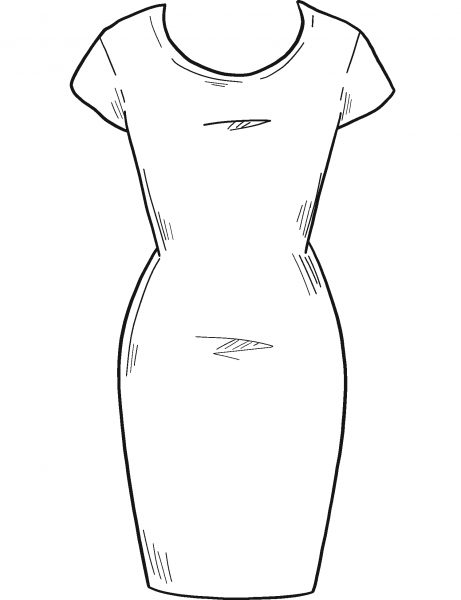 Dress coloring page image