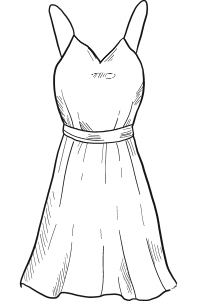 Dress coloring page image