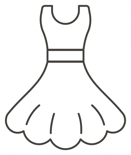 Dress coloring page image