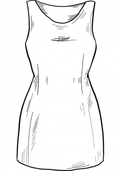 Dress coloring page image