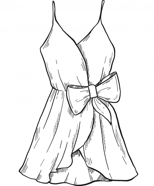 Dress coloring page image