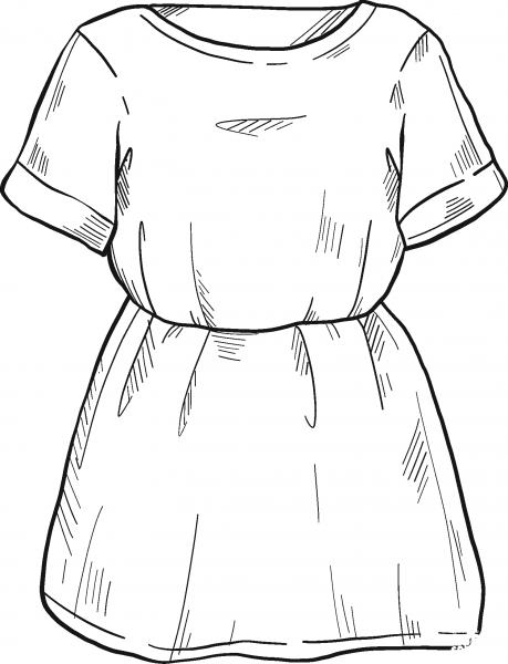 Dress coloring page image