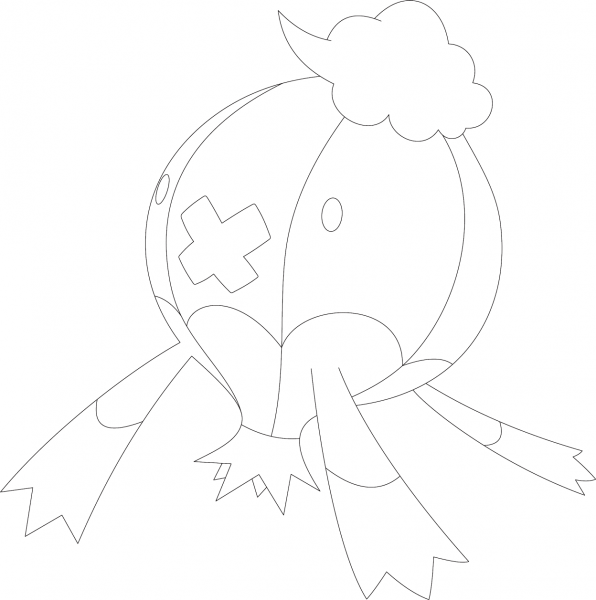 Drifblim coloring page image