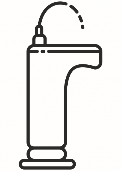 Drinking Fountain coloring page image