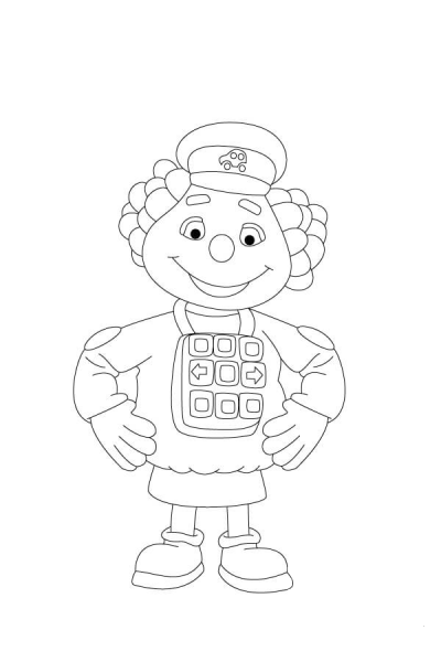 Driver Dottie is Waiting coloring page image