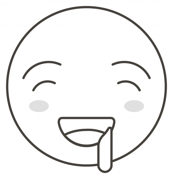 Drooling Face coloring page image