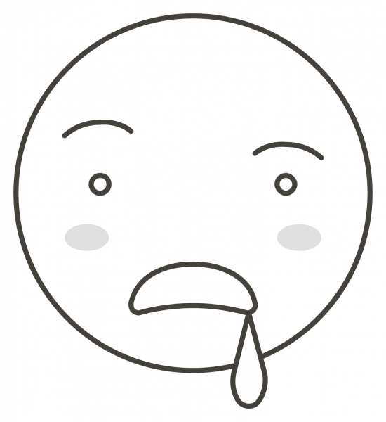 Drooling Face coloring page image