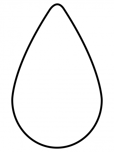 Drop of Blood Emoji coloring page image