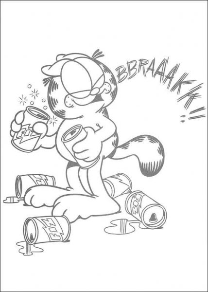 Drunk  coloring page image