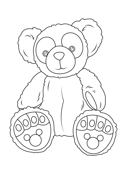 Duffy Bear coloring page image