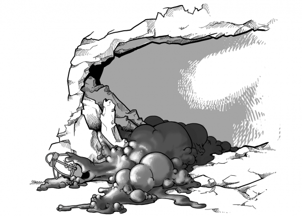 Dungeons and Dragons Black Pudding coloring page image