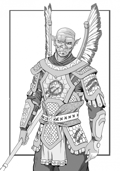Dungeons and Dragons Hobgoblin coloring page image