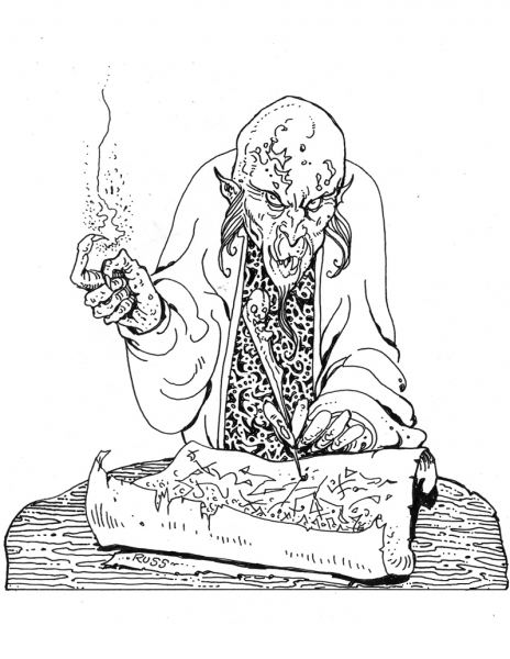 Dungeons and Dragons the Reader coloring page image