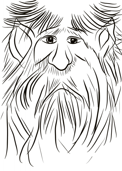 Dwarf Portrait coloring page image