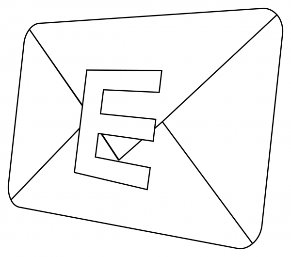E-Mail coloring page image
