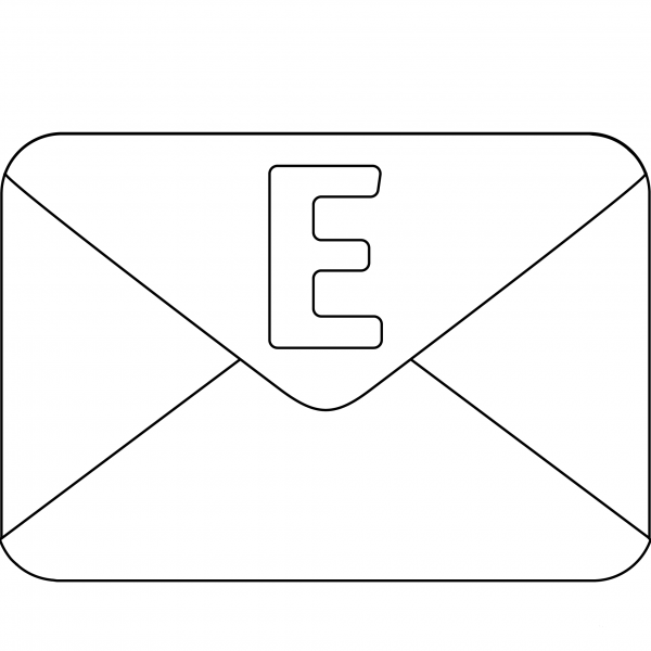 E-mail Emoji coloring page image