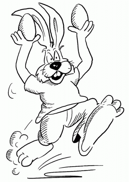 Easter Bunny coloring page image