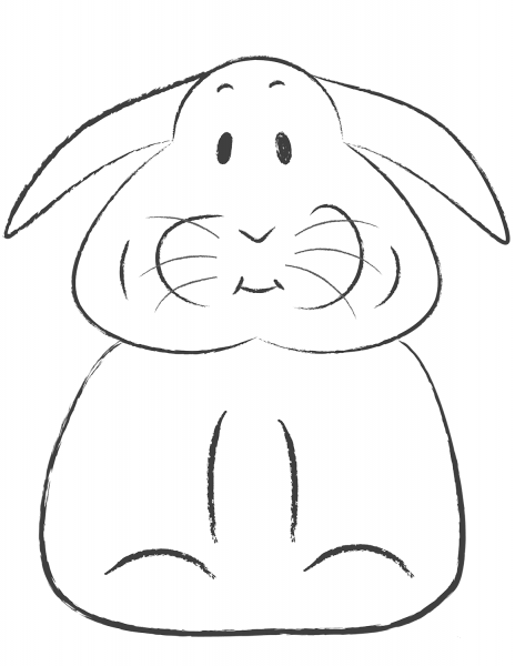 Easter Bunny coloring page image
